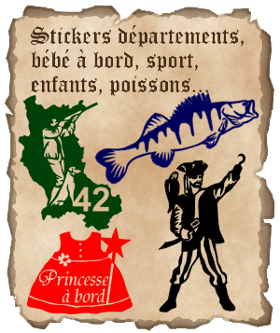 parchemin exemple des stickers departement stickers bébé a bor et stickers poissons presentes sur zlook et atomistickers